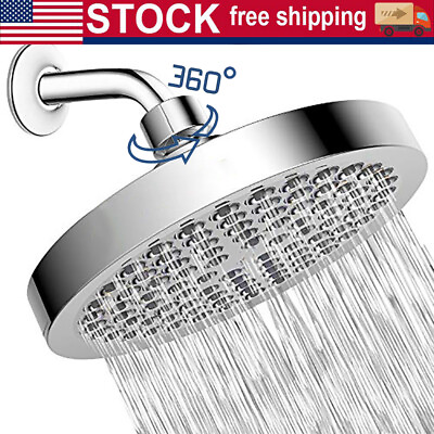 #ad Luxury Shower Head High Pressure Waterfall Bathroom Showerhead Adjustable Angles $12.95