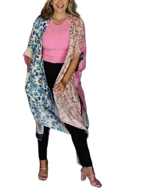 #ad Kimono Shawl Elegant amp; Boho Vibrant Multicolored Design Wrap $14.00