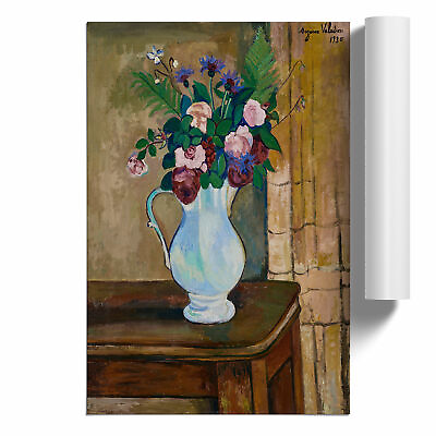 #ad Bouquet Of Roses By Suzanne Valadon Unframed Wall Art Poster Print Decor GBP 16.95