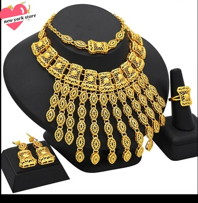 #ad Dubai Gold Plated Jewelry Set $39.99