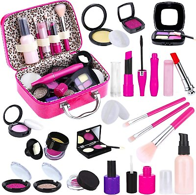 #ad Tepsmigo Pretend Makeup Kit for Girls Kids Pretend Play Makeup Set with Co... $33.76