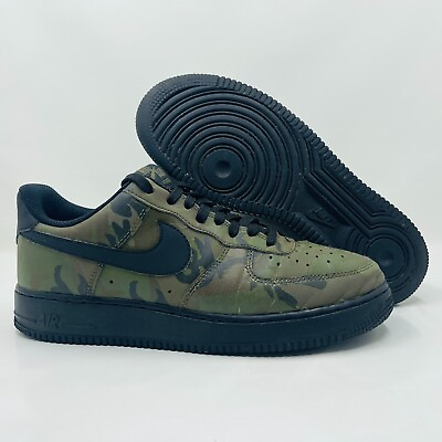 #ad Nike Air Force 1 Reflective Woodland Camo Mens Size 8.5 Sneakers Shoe 718152 203 $119.99