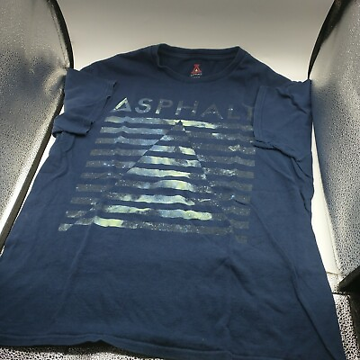 #ad Asphalt Mens Tshirt Navy Size Medium $14.99
