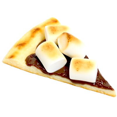 #ad Japanese Plastic Food Sample Fake Food Chocolate smore dessert pizza cut pizza $78.00