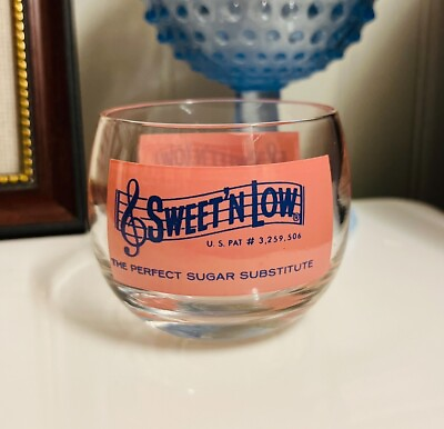 #ad Vintage Sweet ‘N Low Glass Advertising Sugar Bowl • 2.5” $24.99
