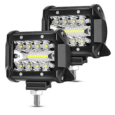 #ad 2x 4inch 300W Tri Row LED Light Bar Pods Offroad Driving Lighting Car Truck Lamp $18.63