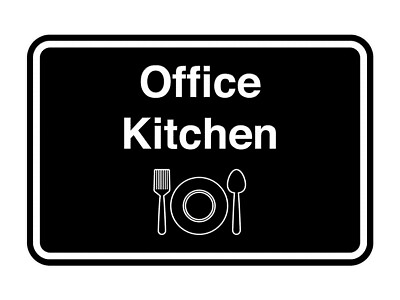 #ad Classic Framed Office Kitchen Wall or Door Sign $13.29