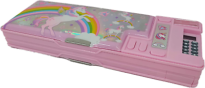 #ad Unicorn Multifunction Pencil CasePencil Box for Girls. 2 Compartments Unique St $48.00