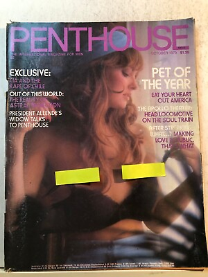 #ad 2786 Penthouse Adult Magazine October 1975 Pet of the Year $10.98