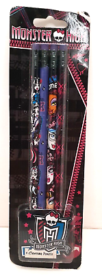 #ad New Monster High 4 Clawsome Pencils School Supplies Party Favors Sealed $4.97