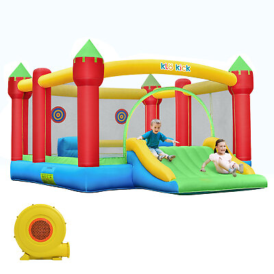 #ad Commercial Inflatable Bounce House Slide Jumping Castle 780W Blower for Kids $379.33