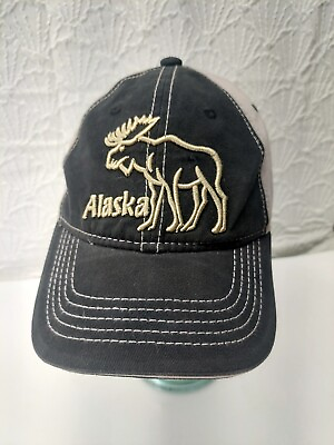 #ad Alaska Moose Logo State Souvenir Strapback Hat $11.97