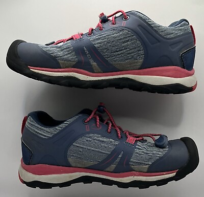 #ad Keen Terradora Size 3 Sneaker Kids Grey pink trim good condition $17.55