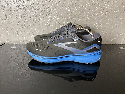 #ad Brooks Ghost 15 Mens 10.5 D Shoes Black Blue Running Gym Sneaker 1103931D056 $58.38