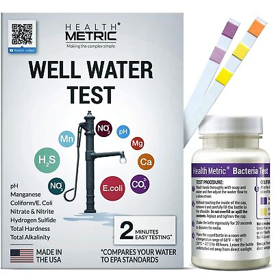 #ad Well Water Test Kit for Drinking Water Quick and Easy Home Water Testing Kit $39.63