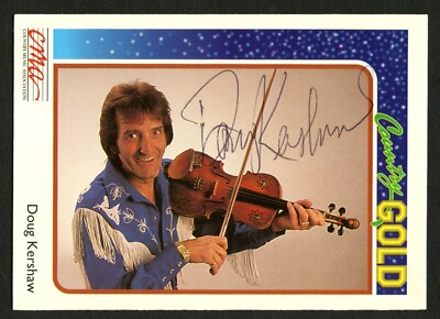 #ad Doug Kershaw #26 signed autograph auto 1992 CMA Country Gold Music Trading Card $20.00