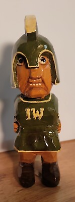 #ad Vintage Anri Illinois Wesleyan University Carved Wood Mascot Figure IW Italy $69.99