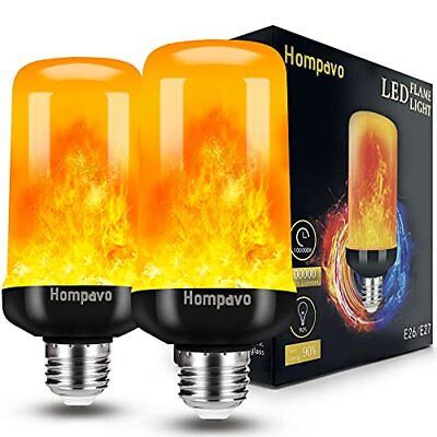 #ad 【Upgraded】 LED Flame Light Bulbs Christmas Decorations 4 Modes 2 Pack $16.86
