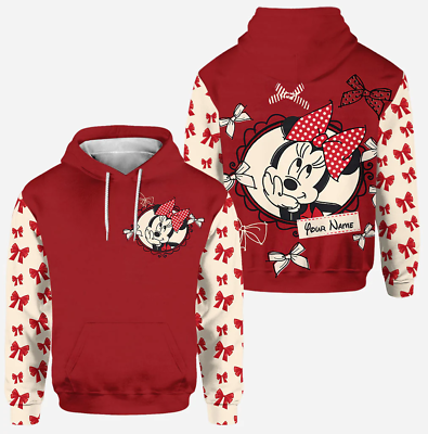 #ad Personalized Minnie Mouse Magical Bowl Love Mouse Ears 3D HOODIE BEST PRICE $34.18