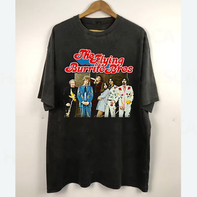 #ad Rare The Flying Burrito Brothers Concert S to 5XL Black Unisex T shirt $18.04