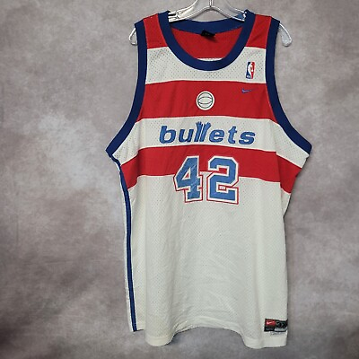 #ad Rare Vintage Nike NBA Washington Bullets Jerry Stackhouse 42 Jersey Mens 3XL $49.99