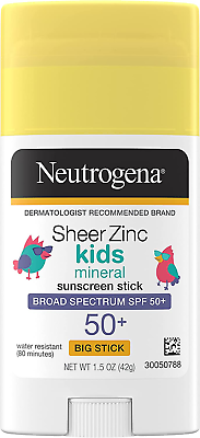 #ad Sheer Zinc Oxide Kids Mineral Sunscreen Stick Broad Spectrum SPF 50 amp; UVA UVB $17.88
