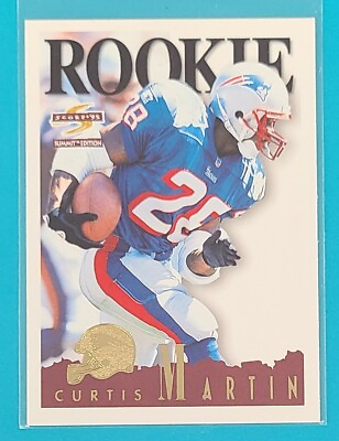 #ad 1995 Summit RC #166 Curtis Martin New England Patriots FOOTBALL Card P4 $3.99