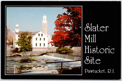 #ad Slater Mill Historic Site Pawtucket Rhode Island Cotton Falls Vintage Postcard $3.86