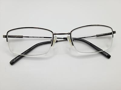#ad Unisex Half Frame Reading Glasses 2.00 Strength Gray and Black $17.95