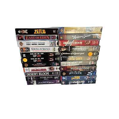 #ad 22 VINTAGE VHS TAPE LOT Classic Movies Comedy Action Many Genres $99.00