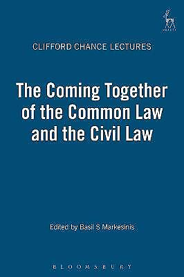 #ad The Coming Together of the Common Law and the Civil Law 9781841130682 GBP 77.20