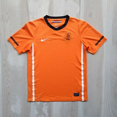 #ad Netherlands Holland Team Jersey Home football shirt 2010 2012 Nike Young L $16.44