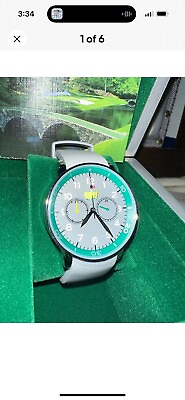 #ad 2024 Masters Golf Limited Edition Watch Gray Silicone New From Augusta National $465.00