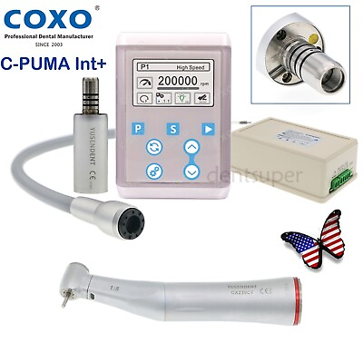 #ad COXO C PUMA INT Dental Electric Motor LED 1:5 Handpiece Contra Angle High Speed $424.99