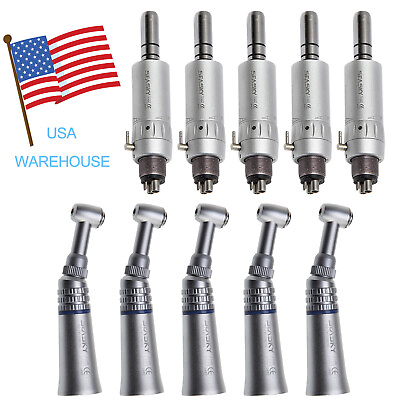 #ad #ad Dental Push Button Contra Angle Air Motor 4Holes fit NSK Low Speed Handpiece US $164.62