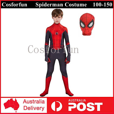 #ad Boy Kids Spiderman Cosplay SpiderMan Far From Home Costume Jumpsuit Book Week AU AU $23.89