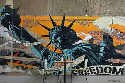 #ad 3D Abstract Graffiti Statue of Liberty Wallpaper Wall Murals Removable Wallpaper AU $124.99