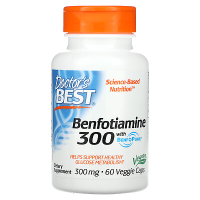 #ad Doctor s Best Benfotiamine with BenfoPure 300 mg 60 Veggie Caps Gluten Free $19.07