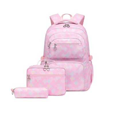 #ad School Backpack Set for Girls Kids Elementary Middle Back Pack Bookbag with L... $29.86