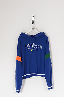 #ad Vintage Wilson Classic Oversized Hoodie Royal Blue XL $42.09