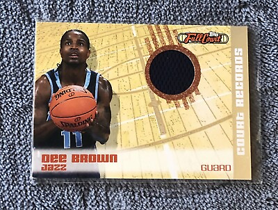 #ad 2006 07 Topps Full Court Court Records Relics Card #CR15 Dee Brown Jersey 499 $4.40