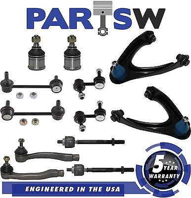 #ad 12PC Upper Control Arm Lower Ball Joint Tie Rod Sway Bar Link Kit for Honda CR V $89.76