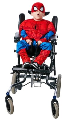 #ad Childrens Kids Spiderman Wheelchair Friendly Halloween Costume Medium 8 10 $12.99