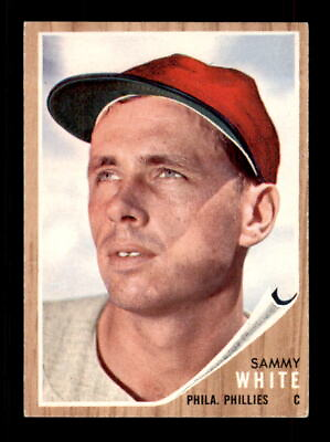 #ad 1962 Topps Sammy White Semi High Number VG #494 Baseball Card $2.75