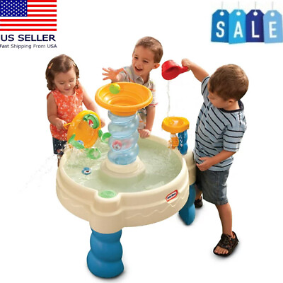 #ad Kids Watertable Playset Waterpark W Lazy River Splash Action Outdoors Backyard $36.09