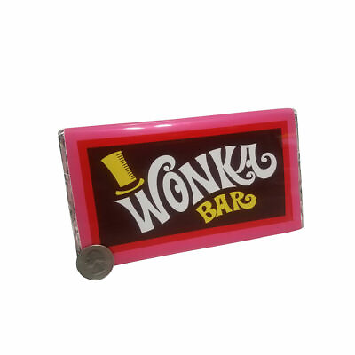#ad Willy Wonka Candy quot;Wonka Barquot; Prop Replica DISPLAY ONLY Plus Golden Ticket $31.44
