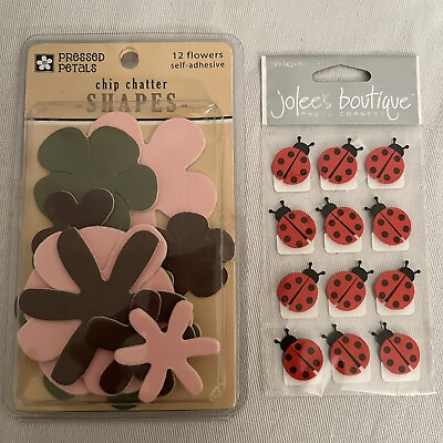 #ad Scrapbooking Lot Of 2 Chip Chatter Shapes and Jolees Boutique Photo Corners $8.79