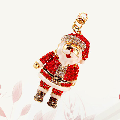 #ad Rhinestone Keyring for Christmas Pendant Charms Gift Women Kids#x27; Holder Chain $10.99