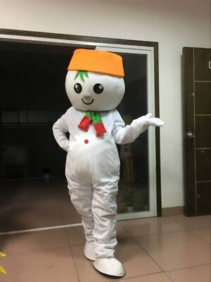 #ad Snowman Mascot Costume Suit Cosplay Party Game Dress Outfit Halloween Adult New AU $524.33