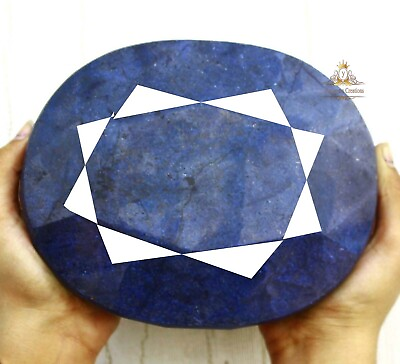 #ad 10000 Ct 2 kg Natural EGL Certified shypmax Shipping Blue Sapphire Huge Gemstone $476.33